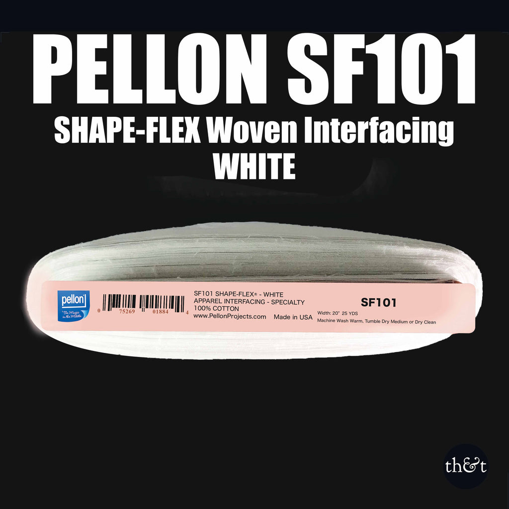 Pellon SF101 Shape-Flex Woven Fusible Interfacing White- per 1/2