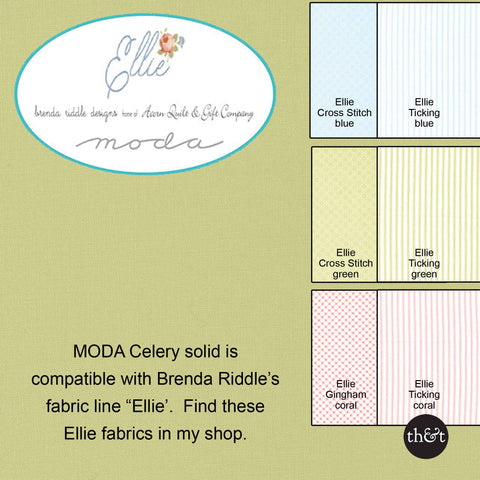 CELERY | Bella Solids by Moda | Quilting Cotton | 9900 72