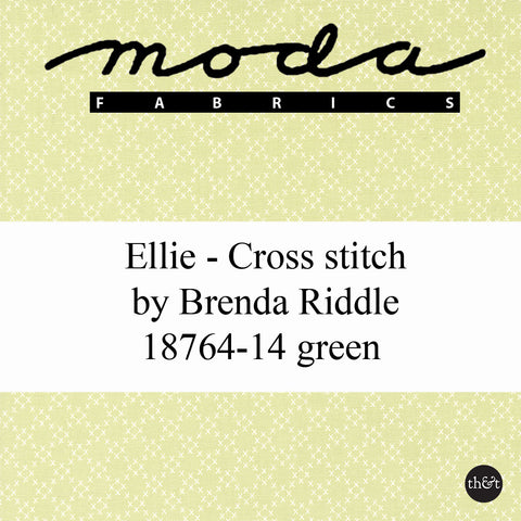 Ellie | Cross Stitch | Green | 100% cotton | Brenda Riddle