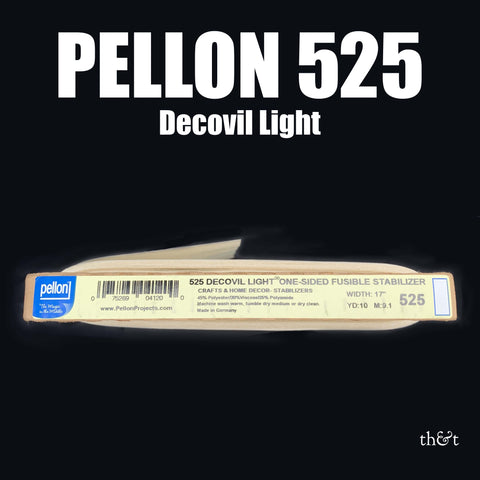 PELLON 525 Decovil Light | Fusible Flexible leather like stabilizer | One side fusible.