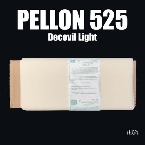 PELLON 525 Decovil Light | Fusible Flexible leather like stabilizer | One side fusible.