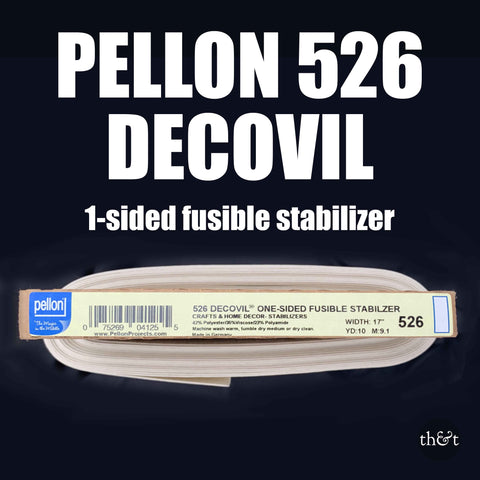 PELLON 526 DECOVIL | 1-sided Fusible stabilizer by the yard | 17" wide