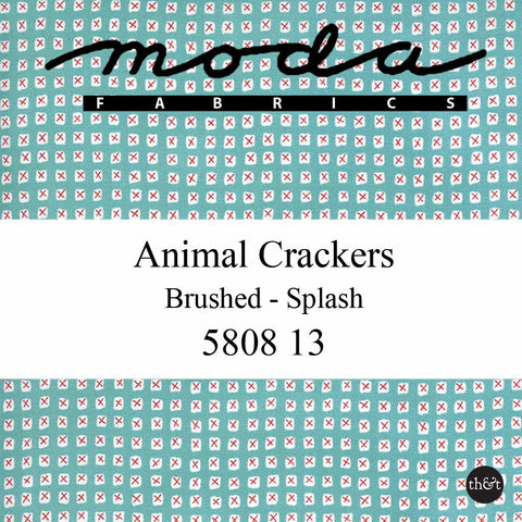 ANIMAL CRACKERS SMALL PLAID | BRUSHED/FLANNEL | Splash | Sweetwater | for Moda | Quilting Cotton | 5808B 13