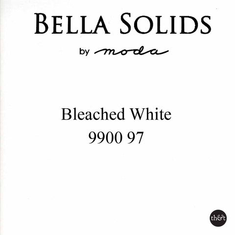 BLEACHED WHITE | Bella Solids by Moda | Quilting Cotton | 9900 97