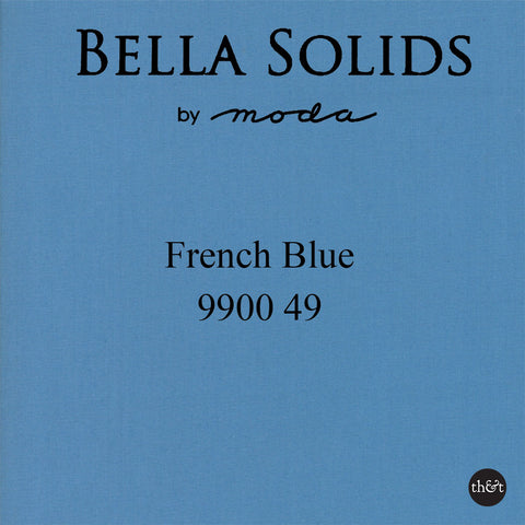 FRENCH BLUE | Bella Solids by Moda | Quilting Cotton | 9900 49