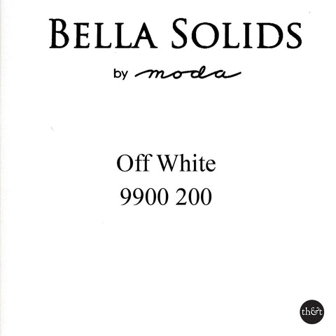 OFF WHITE | Bella Solids by Moda | Quilting Cotton | 9900 200