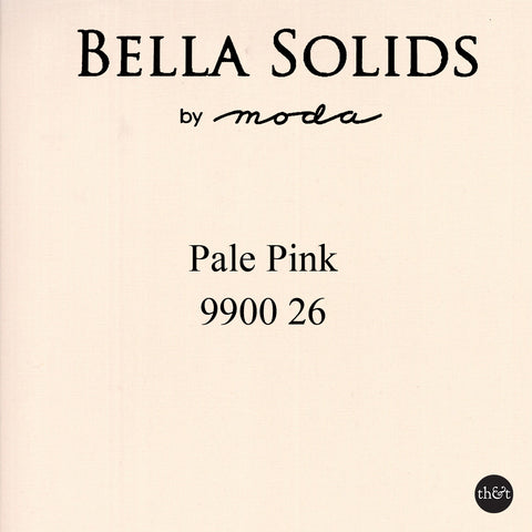 PALE PINK | Bella Solids by Moda | Quilting Cotton | 9900 26