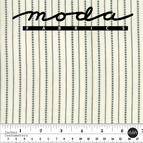 BORO WOVEN FOUNDATIONS | Dovetail Dot Stripe | CREAM & Black | by Moda | Quilting Cotton | 12561 38