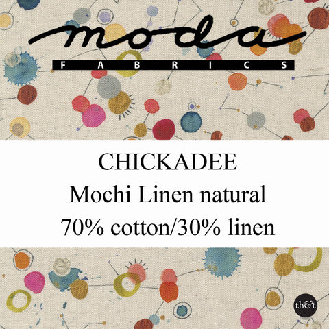 CHICKADEE | Mochi Linen | Natural | by Zen Chic for Moda | 39733 11L Moda #1