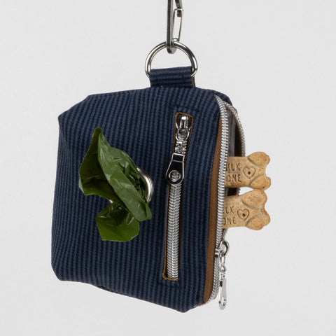 DENIM STRIPE Dog Walker Belt Bag