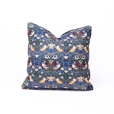 Strawberry Thief by William Morris ACCENT PILLOW (NO INSERT) (18” x 18”)