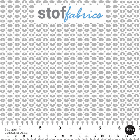 DOT MANIA | Stof Fabrics | Lt Gray | Quilting Cotton | 4512-432