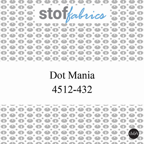 DOT MANIA | Stof Fabrics | Lt Gray | Quilting Cotton | 4512-432