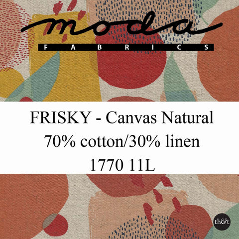 FRISKY CANVAS | Mochi Linen | Natural | by Zen Chic for Moda | 1771 11L