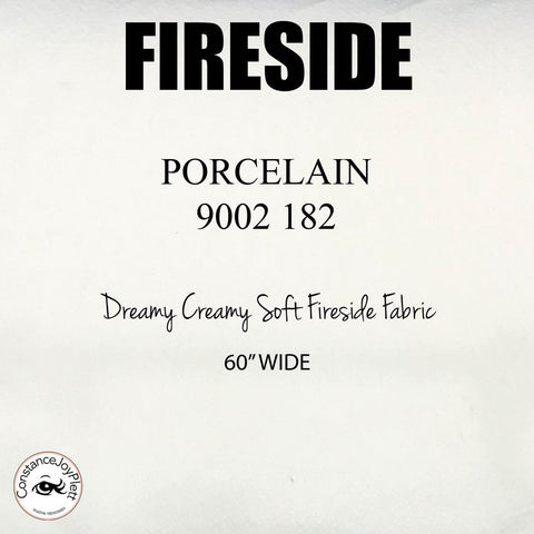 FIRESIDE | PORCELAIN | 60" wide Creamy coloured fabric | Plush + soft with a minimal pile | Great for quilt backings + appliqué | Super cozy