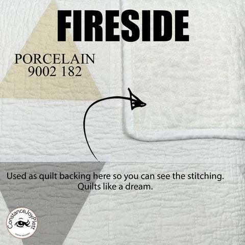 FIRESIDE | PORCELAIN | 60" wide Creamy coloured fabric | Plush + soft with a minimal pile | Great for quilt backings + appliqué | Super cozy