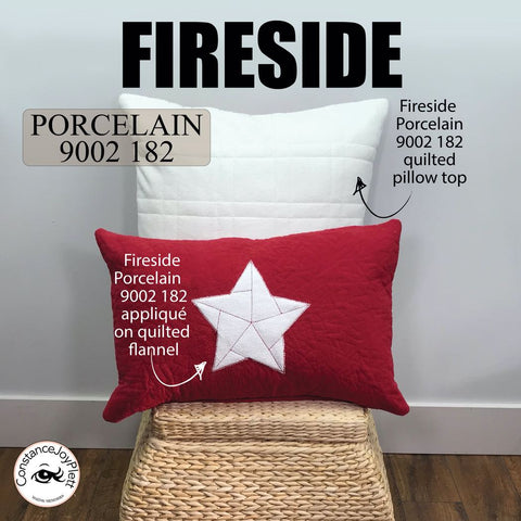 FIRESIDE | PORCELAIN | 60" wide Creamy coloured fabric | Plush + soft with a minimal pile | Great for quilt backings + appliqué | Super cozy