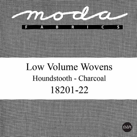 LOW VOLUME WOVENS | Houndstooth | Charcoal | Jen Kingwell | for Moda | Quilting Cotton | 18201 22