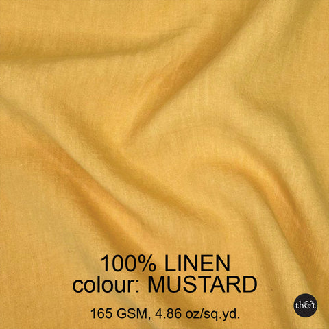 Mustard Linen | 165GSM | European flax sustainably cultivated