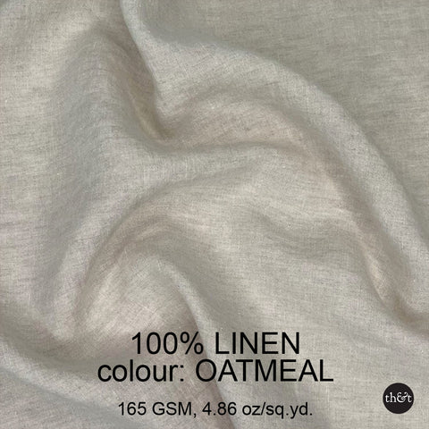 Oatmeal Linen | 165GSM | European flax sustainably cultivated