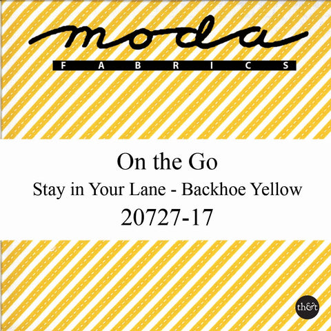 ON THE GO | STAY IN YOUR LANE | Backhoe Yellow | Stacy Iest Hsu | for Moda | Quilting Cotton | 20727 17