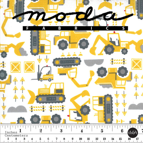 ON THE GO | WORKING VEHICLES | CLOUD | Stacy Iest Hsu | for Moda | Quilting Cotton | 20724 18