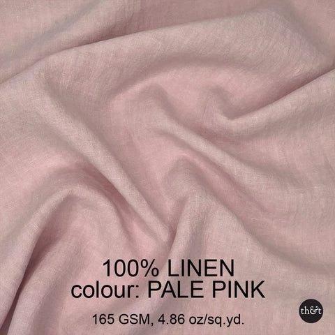 Pale Pink Linen | 165GSM | European flax sustainably cultivated