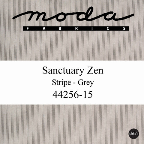 SANCTUARY ZEN | Stripe | Grey | 3 Sisters | for Moda | Quilting Cotton | 44256 15