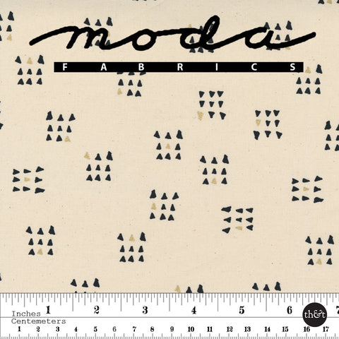 SEW HAPPY CANVAS | NATURAL METALLIC | STAMPED | Zen Chic | Moda | 1753 15