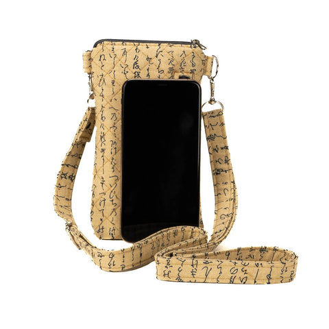 CROSS BODY MINI PHONE BAG - Japanese Tea & Poetry